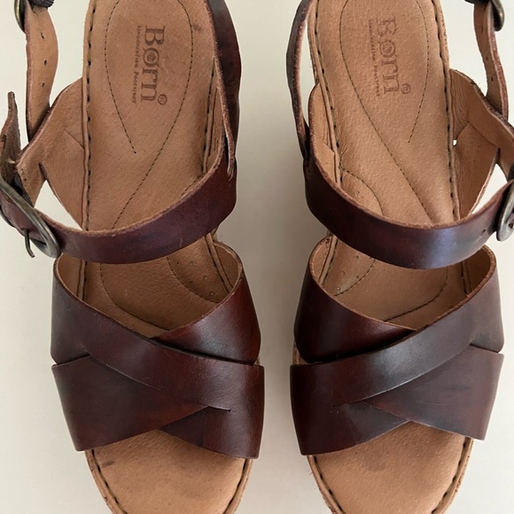Born platform sandals Rust, 10m - Picture 2 of 6